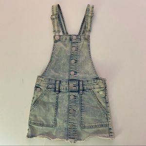 Justice Overalls Jean Skirt with Shorts size 7